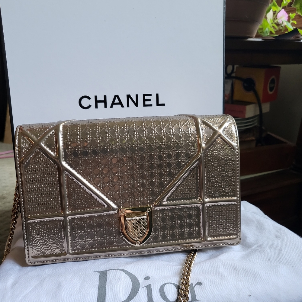 Christian dior diorama  chain bag